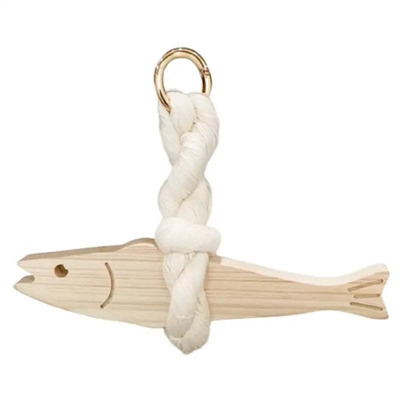 Car Ornament Fish Hangable Pollack Charm For Wall Wooden Door Pendant Wall Art Hangable Wall Decoration For Car Interior