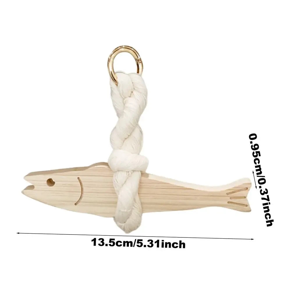 Car Ornament Fish Hangable Pollack Charm For Wall Wooden Door Pendant Wall Art Hangable Wall Decoration For Car Interior